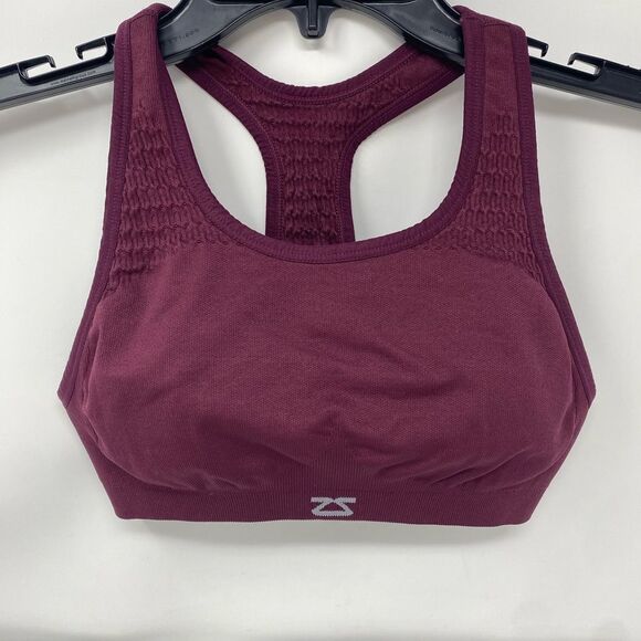 Zensah Sz S Set of 3 Sports Bra Maroon Gray & Teal - Picture 2 of 6